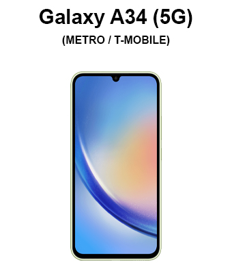 Galaxy A34 5G (METRO / T-MOBILE) 